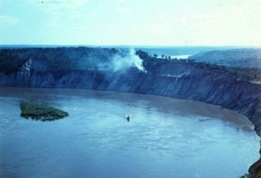 Природное явление «Горящие горы» Шимановский район