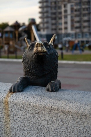 Памятник собаке Дружок г. Благовещенск
