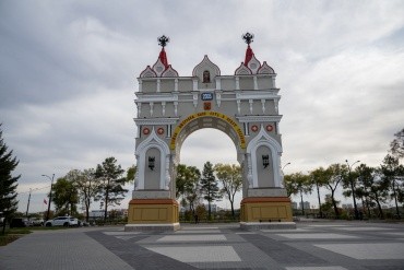 Триумфальная арка г. Благовещенск