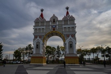 Триумфальная арка г. Благовещенск